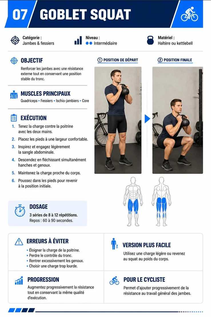 Page illustrée du guide de renforcement pour cyclistes 5