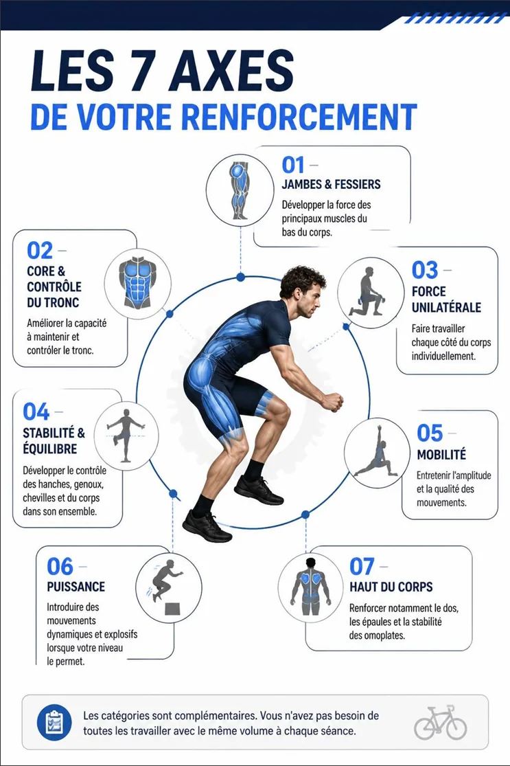 Page illustrée du guide de renforcement pour cyclistes 3